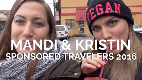 Sponsored Vegan Travelers - Mandi & Kristin