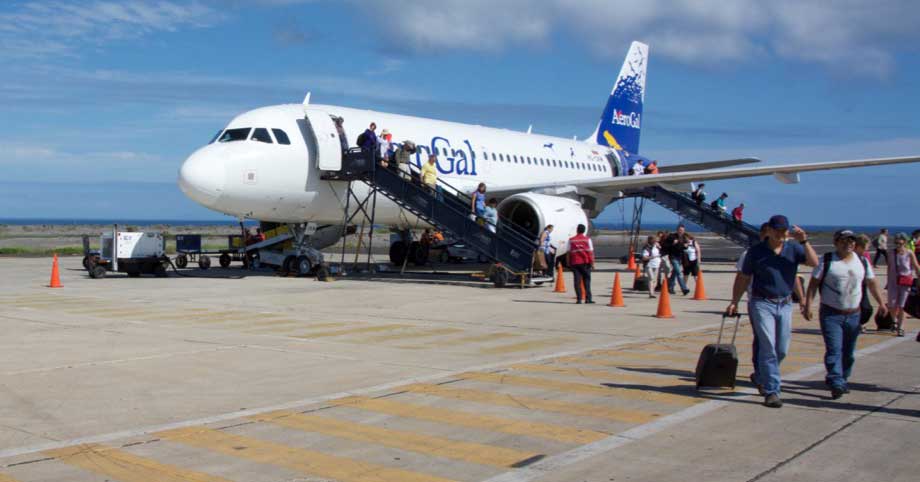 Plane on Tarmac - Galapagos