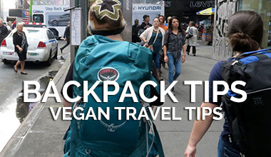 Backpack Tips Vegan Travel