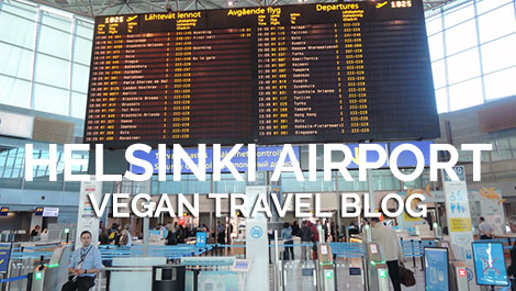 Vegan Traveler Blog - Helsinki Airport - Michelle