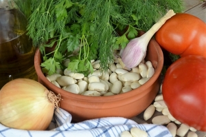 giant beans and ingredients