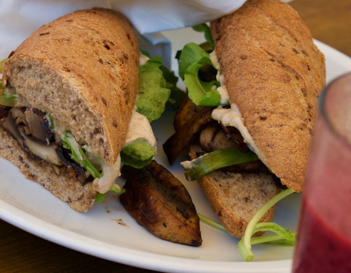 Anastasia Roasted Mushroom Sandwich