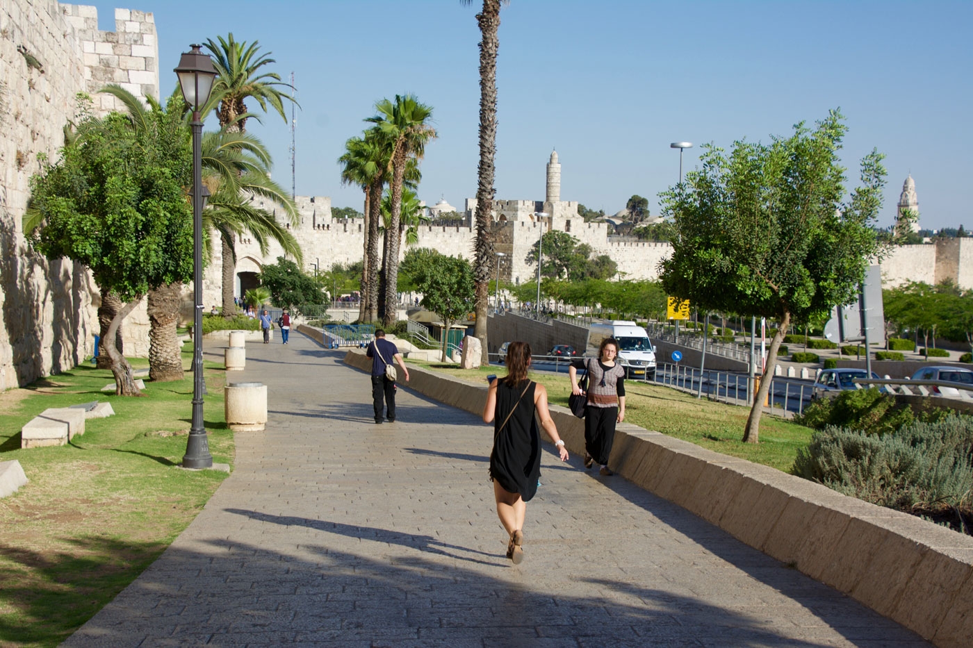 Walk to the Jaffa Gate entrance for the Old City of Jerusalem