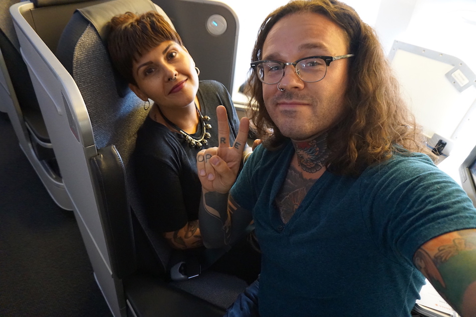 Flying First Class to Rome, Italy
