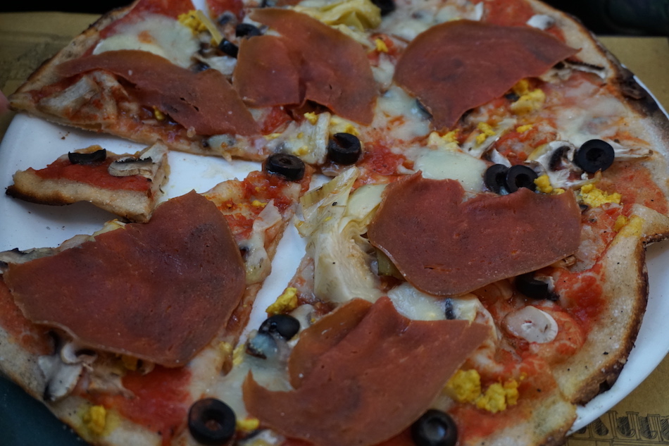 Delicious Thin Crust Pizza from Rifugio Romano