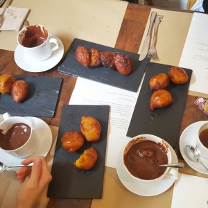 Buñuelos at Kimpira Restaurant in the city centre of Valencia