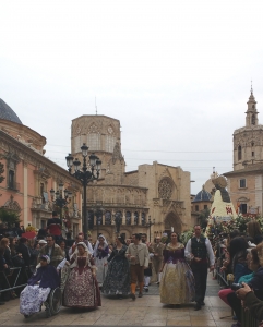 Processin during the Fallas Festival