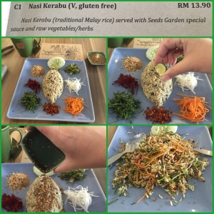 Delicious Nasi Kerabu from Seeds Garden