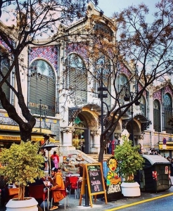 The Market Hall in the centre of the Old Town of Valencia