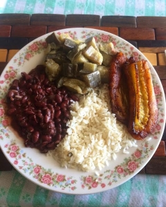 Comida typical! Platanos are my absolute favorite.