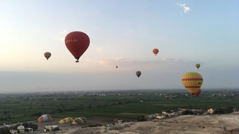 Hot Air Balloons over the Nile