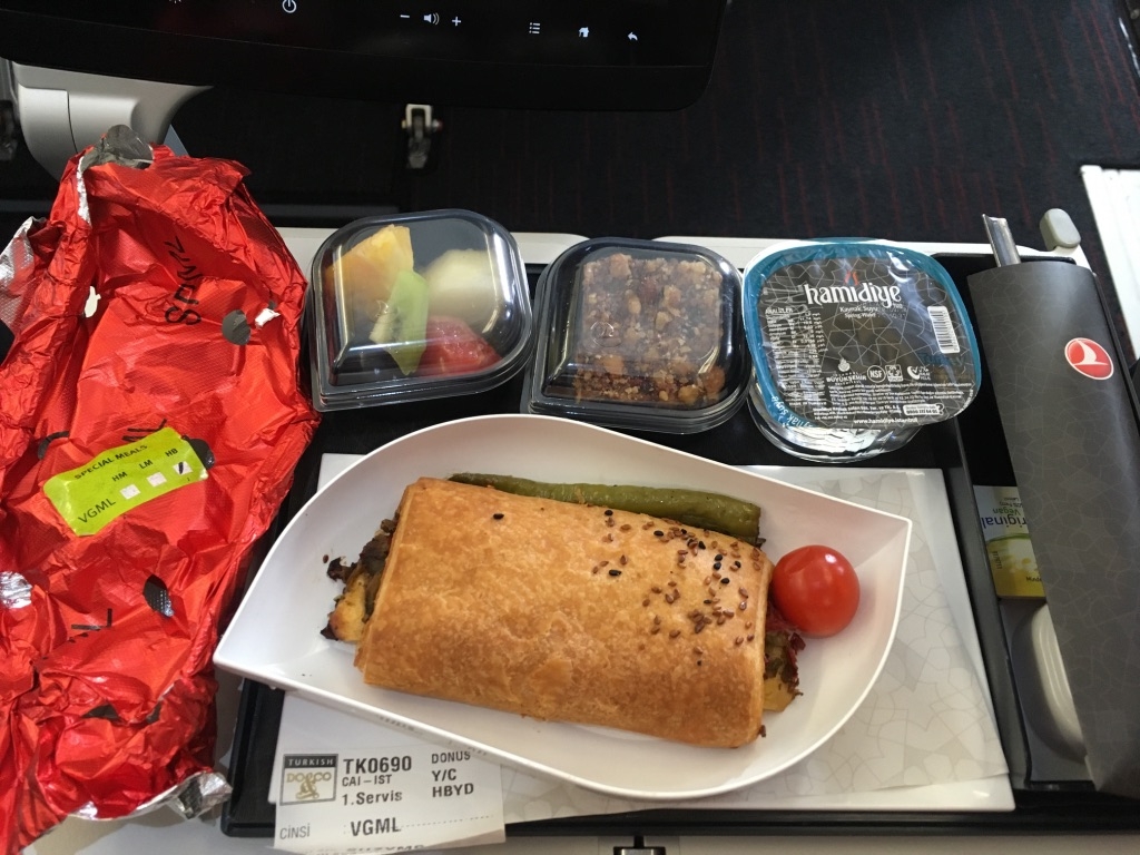 Vegan Meal on Turkish Airways