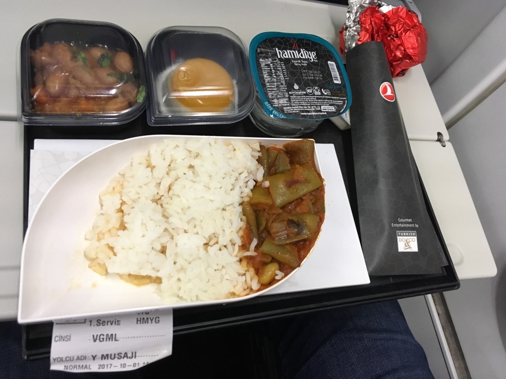 Vegan Meal on Turkish Airways