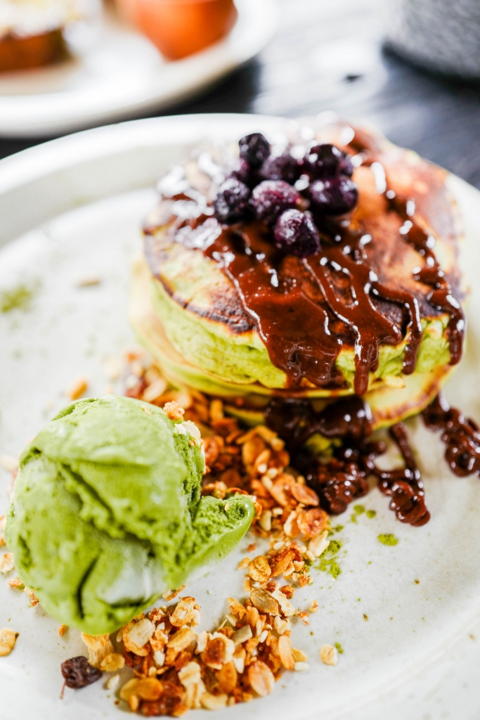 Matcha Cafe – Matcha Nutella Pancakes