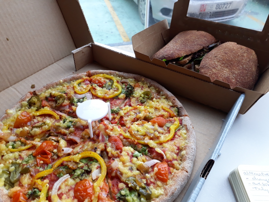 Vegan Pizza Takes Over in Dubai, UAE in the Gulf Travel blog by Chantal
