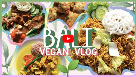 Tasty Indonesian  Vegan  Food  in Bali  Vegan  Traveler Vlog 