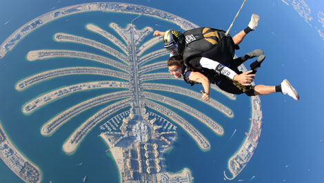 Suzy Skydiving in Dubai, UAE