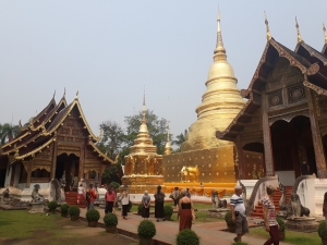 Inside the Wat Phra Sing temple complex, Chang Mai