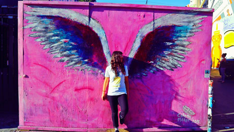 Lena on Melrose Avenue in LA