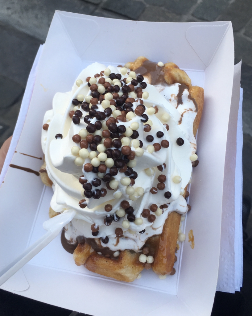 Vegan waffle in Brussels, Belgium