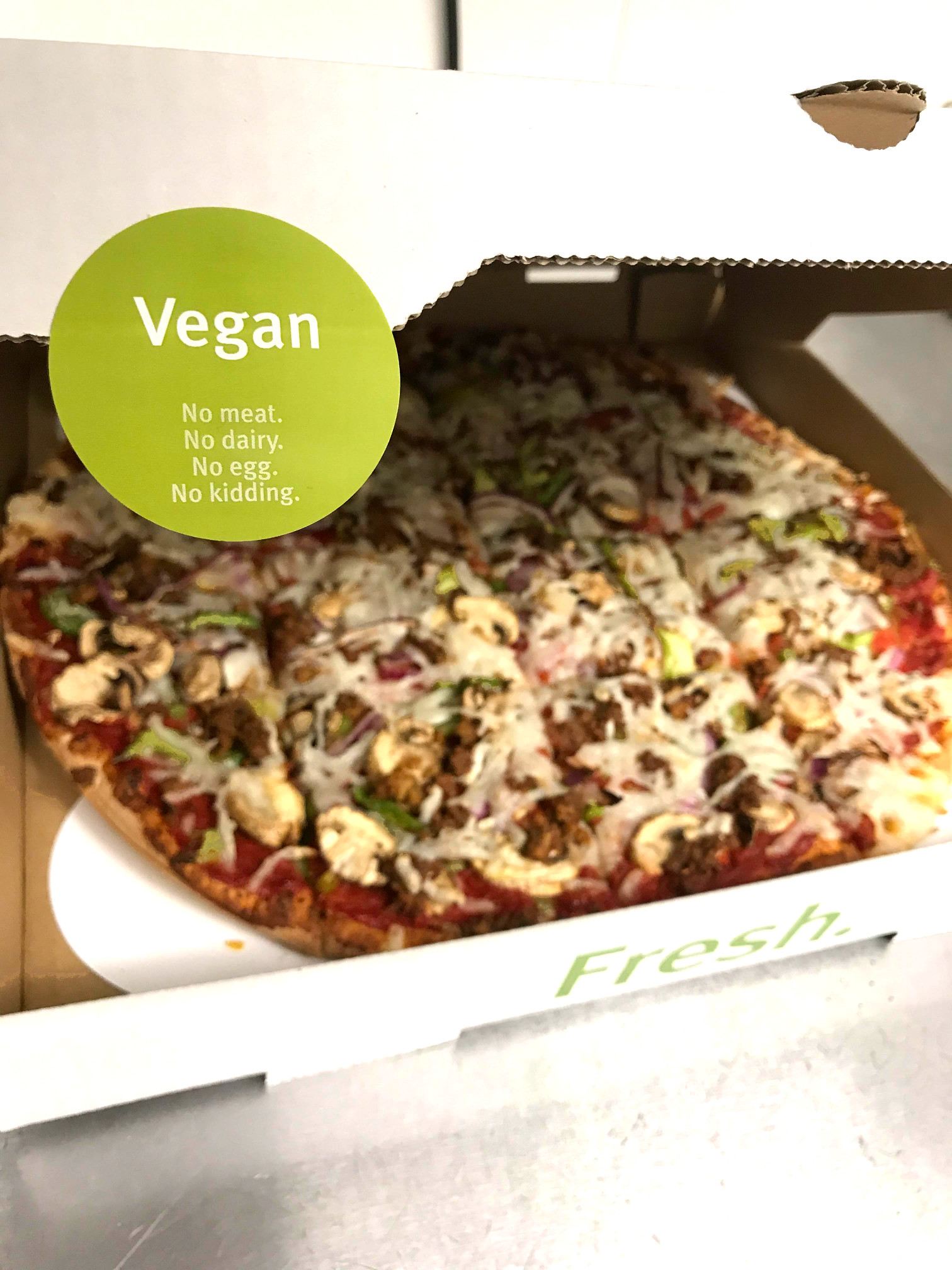 Fresh Brothers Vegan Pizza