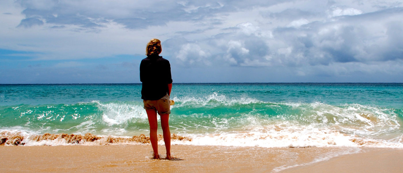 VeganTravel on Kauai Beach