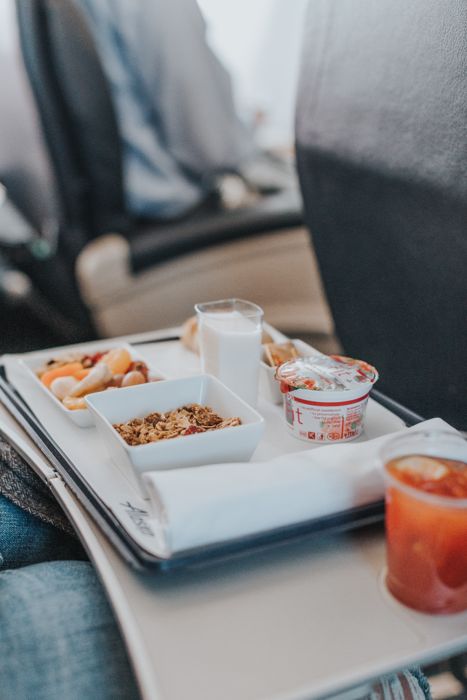 vegan airplane food